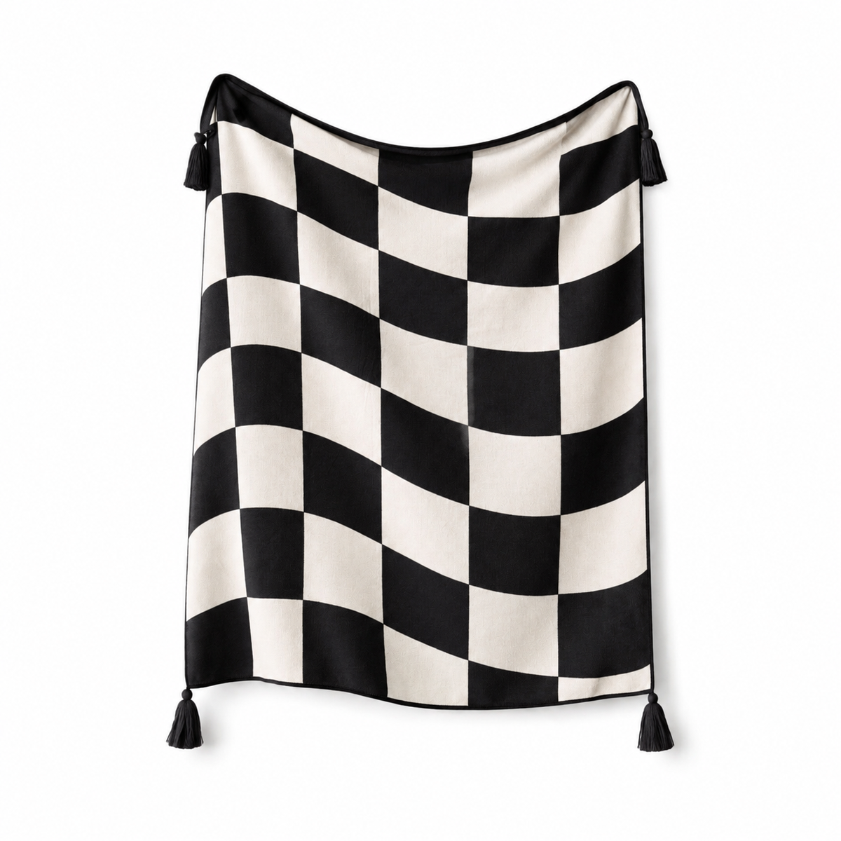 Vivid Throw Blanket B&W