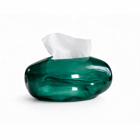 Pebble Glass Tissue Box(colors available)