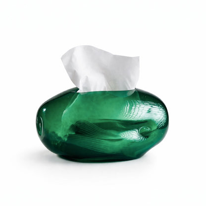 Pebble Glass Tissue Box(colors available)