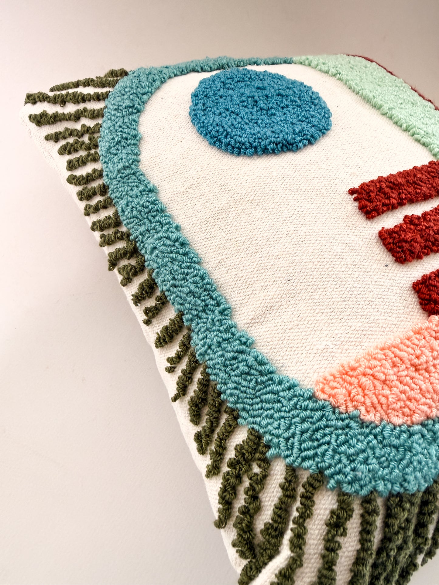 Celeste Cushion(punch-needle line)