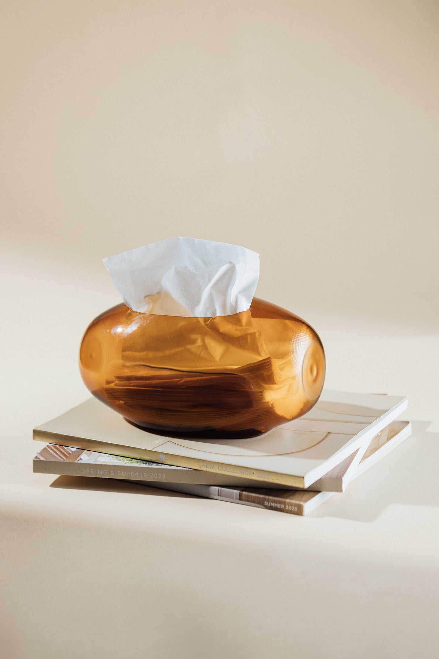 Pebble Glass Tissue Box(colors available)