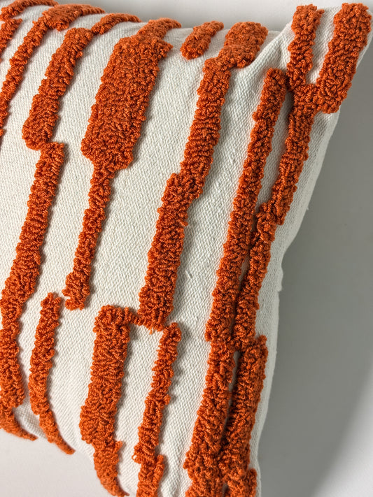 Sunbaked Cushion (punch-needle line)