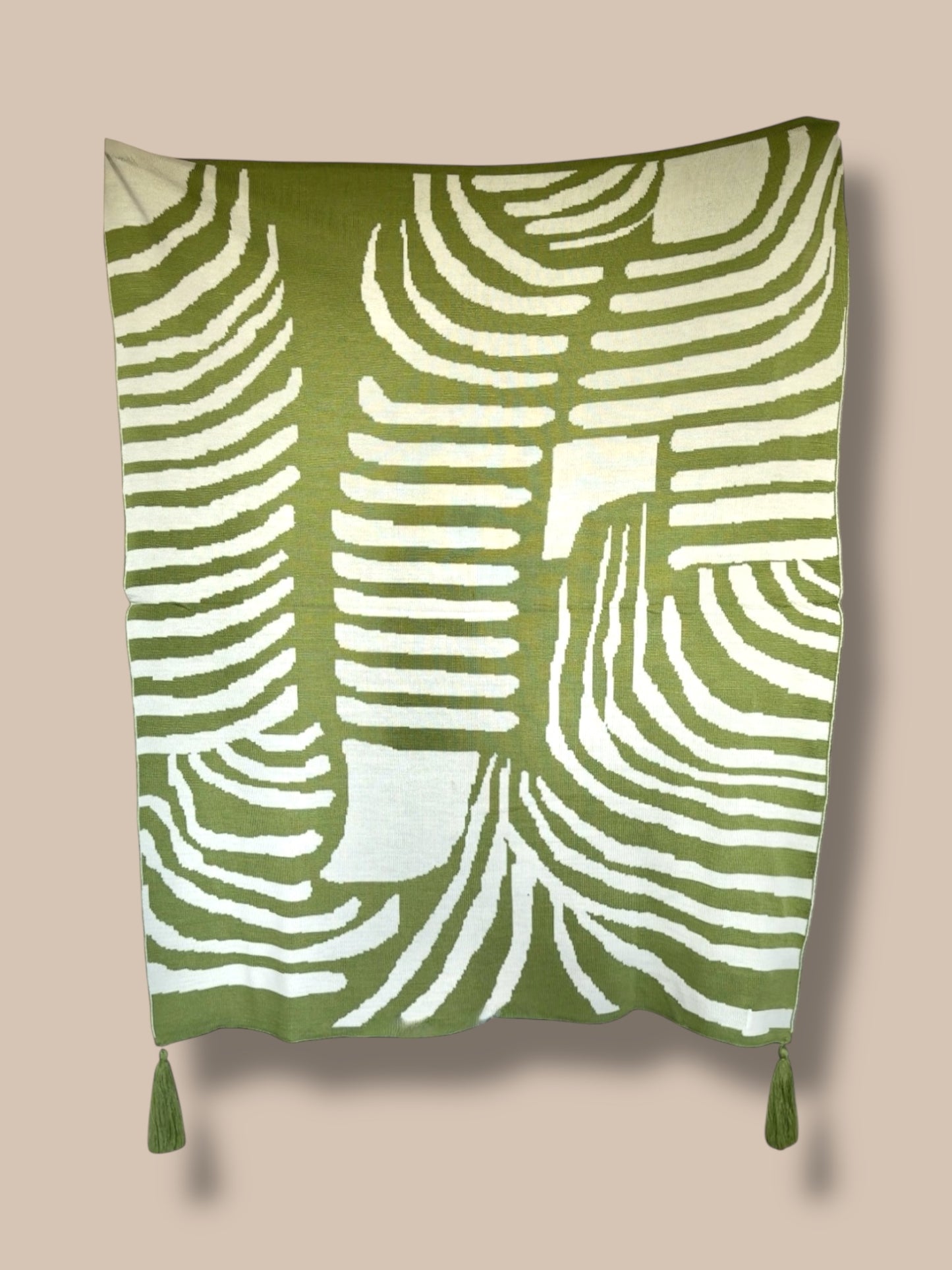 Ruhe Throw Light Green(reversible design)