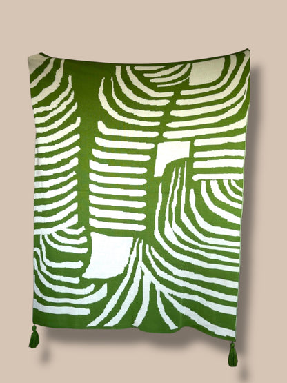 Ruhe Throw Bright Green(double sided design)