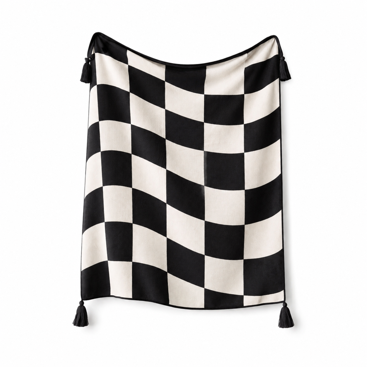Vivid Throw Blanket B&W