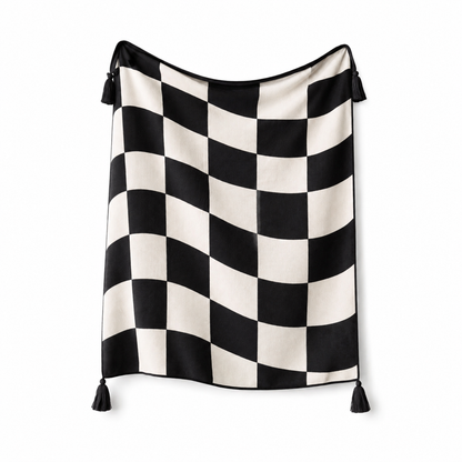 Vivid Throw Blanket B&W