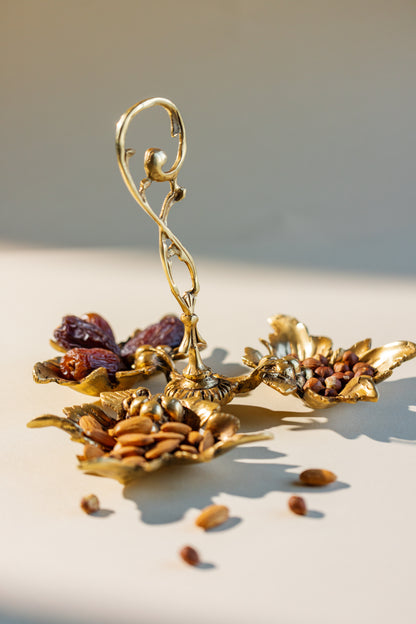 Layali Brass Nuts Holder