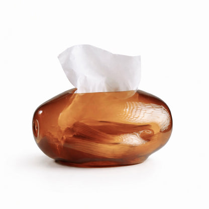 Pebble Glass Tissue Box(colors available)